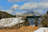 第2金辺川橋梁の冬景色