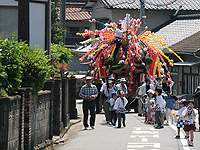 子供山笠のちびっこ先導者