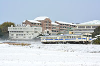 雪！一面銀世界です。