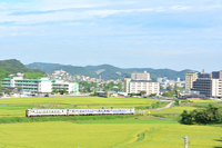 緑を駆け抜ける。日田彦山線。