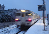 雪のホーム