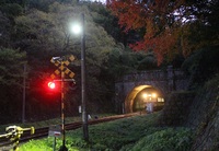 トンネルを抜ける寸前